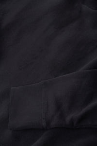 Black French Terry Pima Cotton hoodie for women